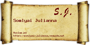 Somlyai Julianna névjegykártya